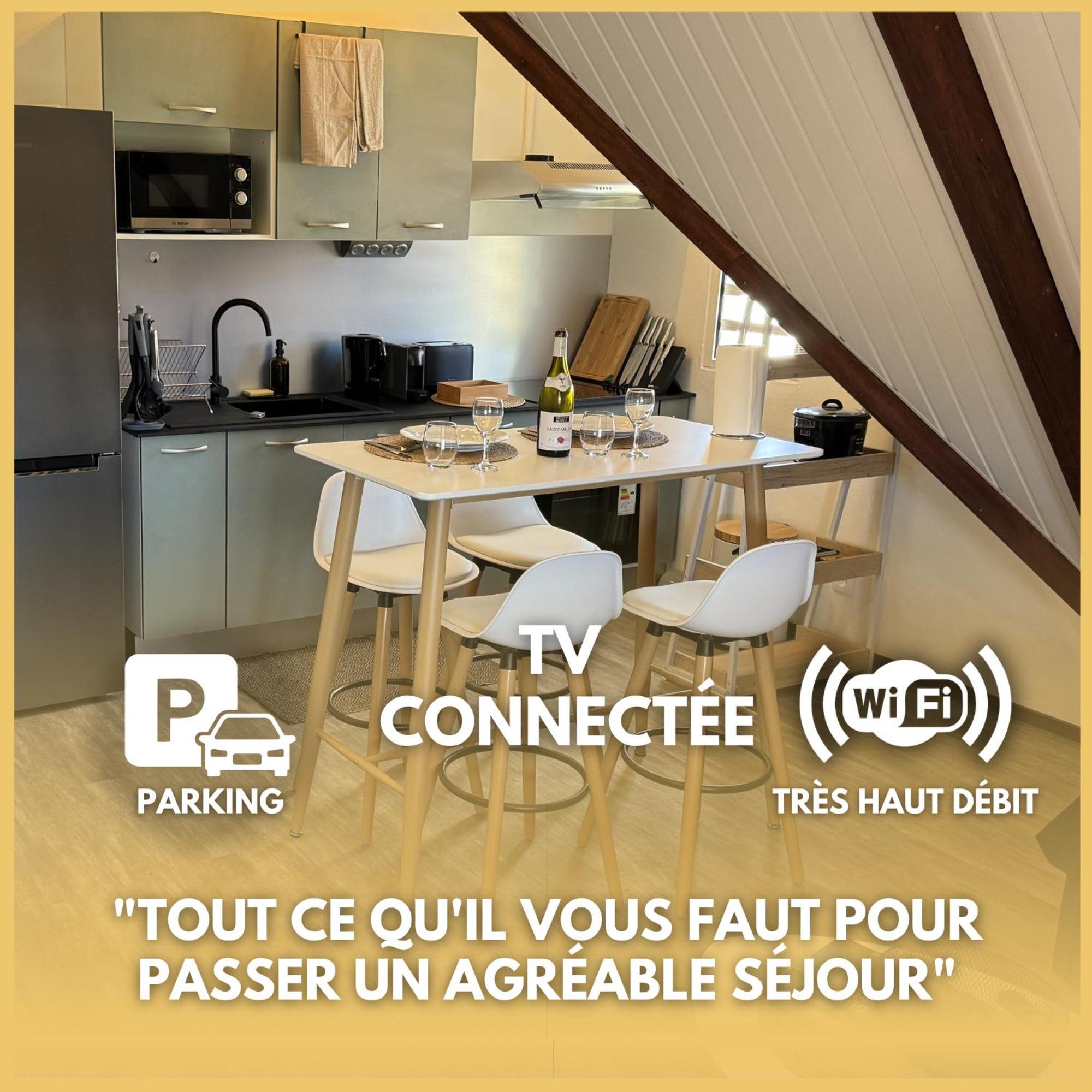 شقة T2 Le Cosy, Au Coeur De Montjoly, Parking, Clim Remire-Montjoly المظهر الخارجي الصورة
